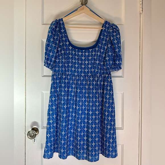 RHODE x Target Light Blue Eyelet Mini Dress - Picture 9 of 16